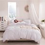 3 Pieces Tufted Boho Geometrical Textured Designer Luxury Comforter White Duvet Covers