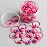 40Pcs/Box Children's Cartoon Head Rope Baby Does Not Hurt Hair Small Rubber Band Hair Loop Girls High Elastic Colored Head Rope