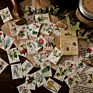45Pcs per Box Forest Password Mini Boxed Stickers Vintage Diy Decorative Guitar Skateboard Decor Scrapbook Sticker Decor