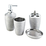 4Pcs Gold Shiny Ceramic Bathroom Accessories Canister Set