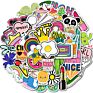 50 Small Fresh Wish Suitcase Kawaii Japan Cartoon Wall Sticker