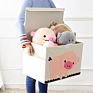 51.8*35.8*35.5Cm Foldable Organizer with Lid Oxford Fabric Cute Animal Washable Kids Toys Storage Box