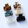5.5Cm French Design Square Large Tortoise Shell Acetate Hair Claw Clip Jaw Clips Accessories for Thick Hair