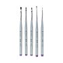 5Pc Professional Small Fine Detail Paint Brush Set with Wooden Handle for Face Painting