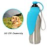 600Ml Stainless Steel Metal Travel Portable Pet Dog Water Bottle, Multifunction Water Bottles for Dog Walking