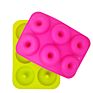 6 Cavity Food Grade Silicon Doughnut Pan Baking Tray Mini Donut Maker