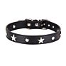 6 Colors Star Studded Dog Collar Leather Puppy Neck Strap Cat Collar Adjustable Pet Collars for Small Dogs S/M/L