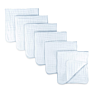 6 Layers Thicken Super Soft and Absorbent 100% Organic Cotton Newborn Infant Baby Muslin Burp Cloth Set