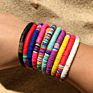 6Mm Colorful Boho Beaded Bracelet Women Jewelry Vinyl Disc Beads Stretch Bracelet