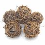 6Pcs /Bag 5/6//8Cm Vase Filler Garden Wedding Party Decoration Natural Woven Rattan Balls Wicker Ball M0 602