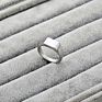 7Mm Width Stainless Steel Silver Color Square Classic Ring Men Signet Polished Seal Band Rings