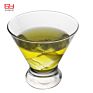 8-Ounces Crystal Clear Handmade Bar Stemless Cocktail Martini Glass