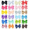 8Cm Ribbon Bows Hairpin Girl's Hair Bows Boutique Hair Clip Handmade Bowknot Clip for Children Headwear Hair Accessories
