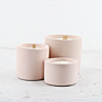 8Oz 12Oz Nordic Black White Grey Cement Candle Vessel Matte Concrete Candle Jar with Lid for Candles