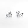 925 Sterling Silver Double Infinity Earrings