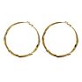 925 Sterling Silver Needle 18K Gold Plated Polished Shinny round Metal Hoop Earrings Big Circle Hoop Earrings