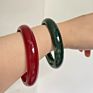 9 Colors 11Mm round Wide Chunky Bangles Colorful Acrylic Clear Resin Bangle Women Vintage Minimalist Jewelry
