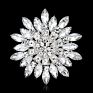 9 Colors Shiny Red Blue Big Crystal Rhinestone Sun Flower for Women Brooches Pins Scarf Accessories Wedding Jewelry Gifts 6.8 Cm