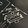 9Pcs 16G Industrial Barbell Surgical Steel Earrings Bending Heart Circle Cartilage Long Ear Industrial Body Piercing