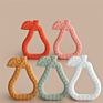A Bpa Pear Organic Soft Food Grade Silicone Baby Teething Teether Toys