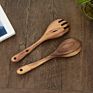 Acacia Wood Spoon Fork Salad Fruit Dessert Fork Salad Serving Spoon and Fork