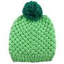 Acrylic Handmade Cable Knit Faux Fur Pom Pom Beanie Fleece Lined Hat