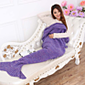 Adult Super Soft All Seasons Sleeping Knitted Blankets Mermaid Tail Mermaid Blanket