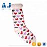 Aj18206 Christmas Gift Heart Thick Thermal Fuzzy Slipper Socks for Women