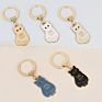 Alloy Kitten Keychain Good Lucky Drip Kitten Ladies Bag Pendant Charm Couple Jewelry Keychain Unisex.