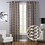 American and European Styles Chevron Wave Blackout Window Curtains for Bedroom