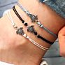 Anklet Bracelet Jewelry Simple Single Wax Rope Antique Charm Sea Turtle Anklet