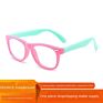 Anti-Radiation Children's Anti-Blue Light Men's and Women's Plain Glasses Silicone Soft Frame 5042