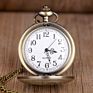 Antique Bronze Dragon Pattern Design Pocket Watch Necklace Pendant Quartz Fob Watch Pocket Watch (Kwt2200)