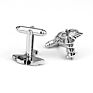 Antique Silver Medical Symbol Caduceus Cufflinks Doctors Cuff Links Gifts