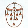 Antique Wrought Iron Bells Wind Chimes