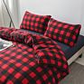 Aoyatex King Size Polar Fleece Duvet Cover Set with Geometric Design