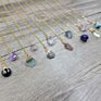 Aquamarine Gemstone Healing Crystal Quartz Dainty Natural Gemstone Birthstone Necklace