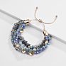Arrivals Designs Crystal Glass Beads Alloy Stone Adjustable Temperamental Bracelet String