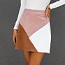 Arrivals Women Skirts Spliced A-Line Patchwork Color Skirt Mini Causal Bottom