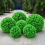 Artificial Boxwood Hedge Indoor Outdoor Using Topiary Grass Boxwood Ball for Home Garden Decoration