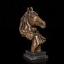 table decoration bronze casting horse head statue sculpture for sale