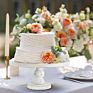 Assemble White Vintage Antique Wedding Dessert Cake Pedestal Display Stand Cupcake Server Rustic Farmhouse Wood Cake Stands