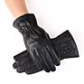 Autumn and Outdoor Cycling, Cycling, Driving, plus Velvet, Warm and Cold, Ladies Leather Gloves