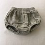 Autumn Organic Cotton Baby Bloomers Linen Casual Unisex Boutique Bloomer