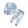 Autumn Sweater Kids Clothes Tie-Dye Long-Sleeved Trousers Girls Boys Baby Sports Suits
