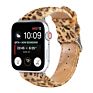 Autumn Women Girls Genuine Horse Hair Leopard Leather Strap for Apple Watch Series 7 41Mm and 45Mm Band