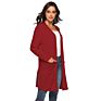 Autumn Young Ladies Coat Ladies Long Sleeved Shawl Sweater Polyester Women Open Cardigan