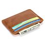 Azb168 Leather Card Bag Simple Design Genuine Leather Wallet