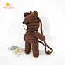Baby Activity Gym Sensory Toys Crochet Animal Doll Teether Pendant