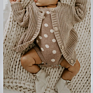 Baby Chunky Knitted Cardigan 100% Cotton With